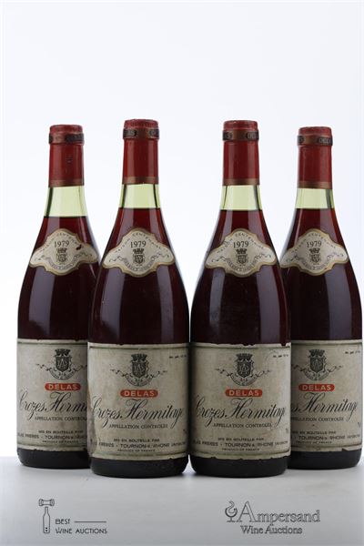 CROZES HERMITAGE 1979 - Delas Freres - 4 Bottles