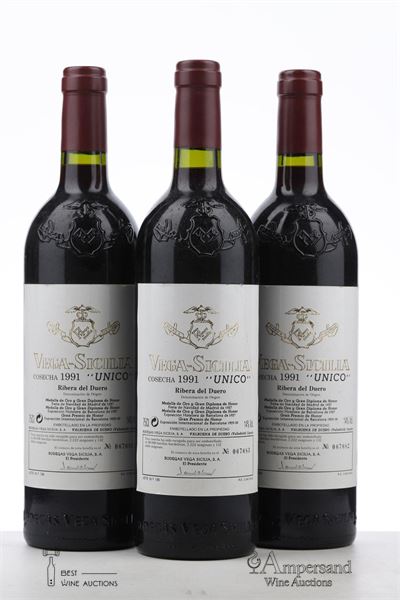 VEGA SICILIA UNICO 1991 - Vega Sicilia - 3 Bottles