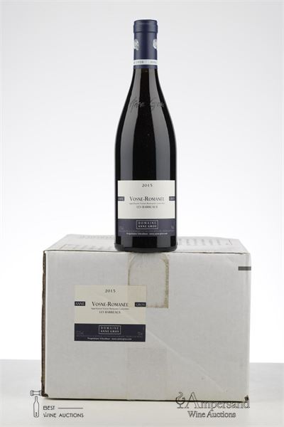 VOSNE ROMANEE LES BARREAUX 2015 - Anne Gros - 6 Bottles - Oc 6