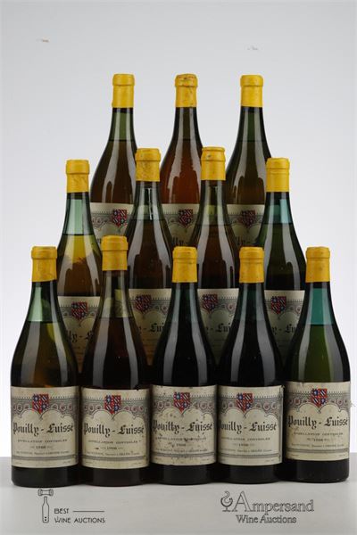 POUILLY FUISSE 1966 - Rene Vedrenne - Mb - 12 Bottles