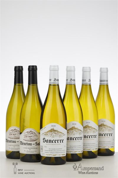 LOIRE BLANC 3*SANCERRE + 2*MENETOU SALON MIXED - Girard/Emb - 6 Bottles