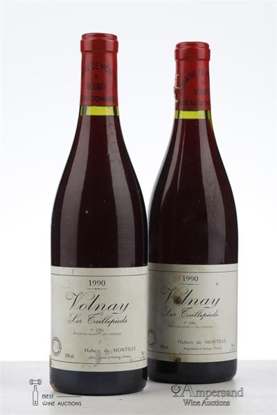 VOLNAY LES TAILLEPIEDS 1990 - Hubert de Montille - 2 Bottles