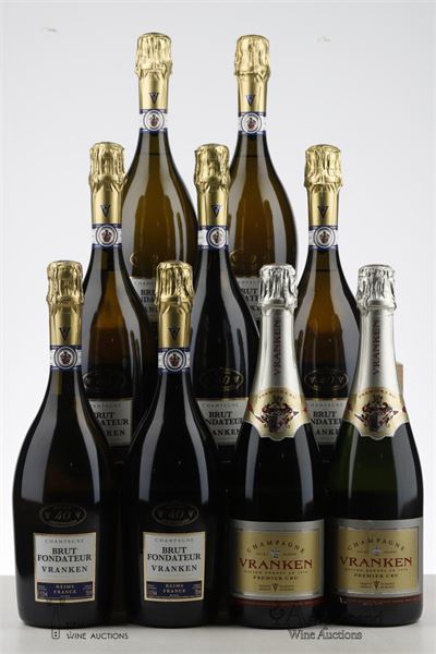 MIXED LOT CHAMPAGNE VRANKEN NV - Vranken - 9 Bottles