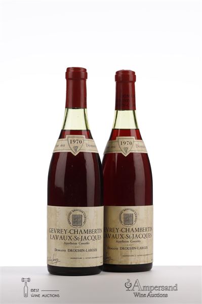 GEVREY CHAMBERTIN LAVAUX ST JACQUES 1970 - Drouhin Laroze - 2 Bottles