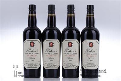 MADEIRA BELEMS VERDELHO RESERVA 1934 - Belem's - Mise en bouteille par l'Importateur - 4 Bottles