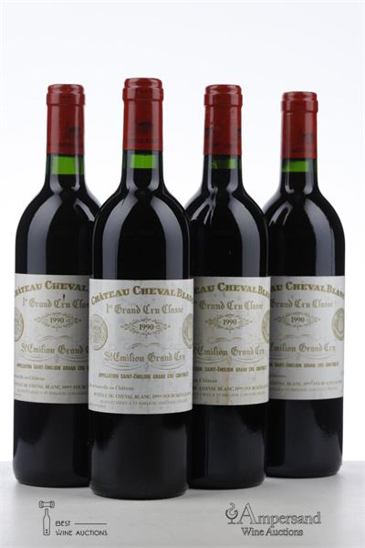 CHEVAL BLANC 1990 - Mc - 4 Bottles
