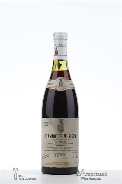 CHAMBOLLE MUSIGNY LES VIGNES DU CHATEAU LE VILLAGE CUVEE DE RESERVE 1976 - Domaine Grivelet - 1 Bottle