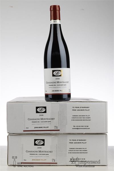 CHASSAGNE MONTRACHET ROUGE CLOS ST JEAN 2008 - Jean Marc Pillot - 12 Bottles - Oc 6