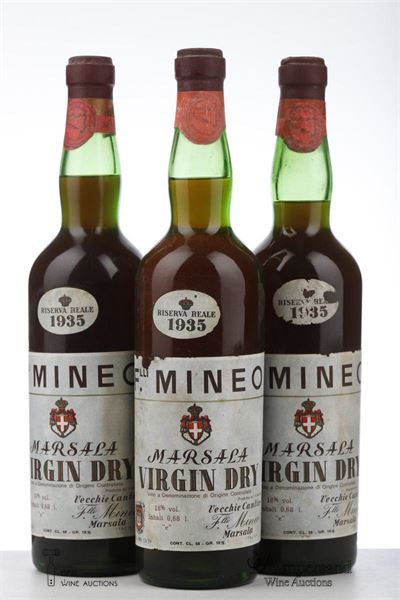 MARSALA SUPERIORE VIRGIN DRY RISERVA REALE 1935 - Flli Mineo - 3 Bottles