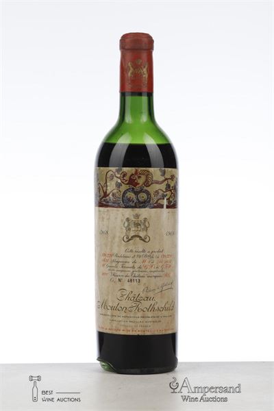 MOUTON ROTHSCHILD 1968 - Mc - 1 Bottle