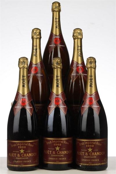 MOET ET CHANDON BRUT IMPERIAL ROSE 1982 - Moet et Chandon - 6 Magnums - Oc 6