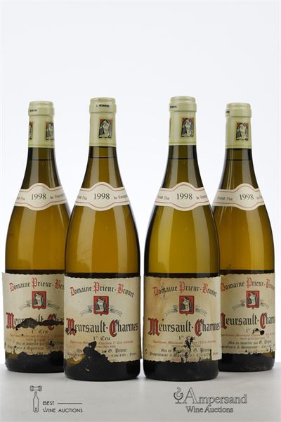 MEURSAULT CHARMES 1998 - Prieur Brunet - 4 Bottles