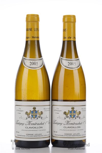 PULIGNY MONTRACHET CLAVOILLON 2005 - Domaine Leflaive - 2 Bottles