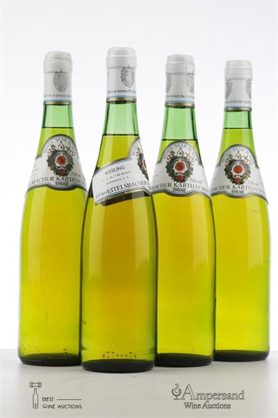 EITELSBACHER RIESLING KARTHAUSERHOFBERG 1976 - Weingut Karthauserhof - 4 Bottles
