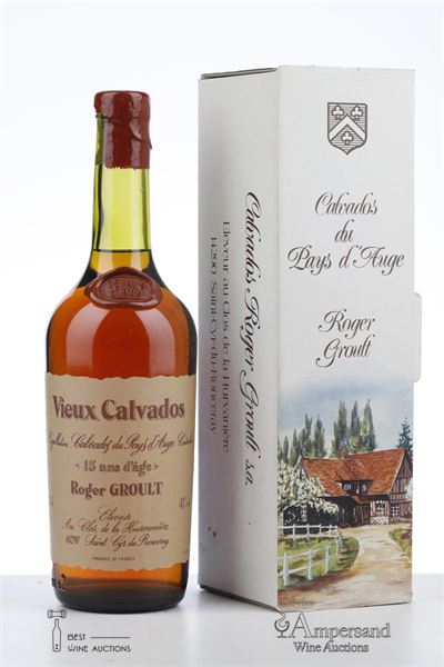 CALVADOS 15 ANS D'AGE NV - Roger Groult - 41% - 1 x 0,70Ltr - Oc 1
