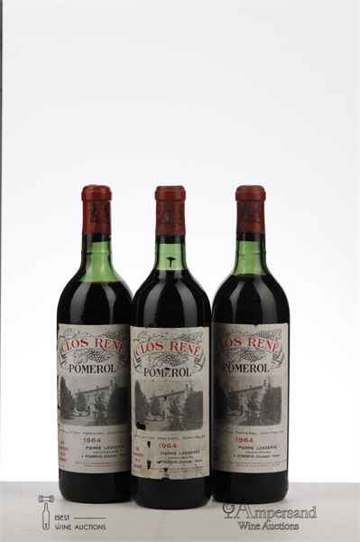 CLOS RENE 1964 - Negociant - 3 Bottles