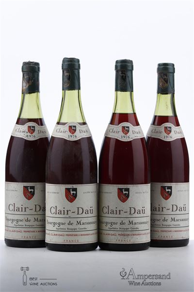 BOURGOGNE DE MARSANNAY 1976 - Clair Dau - 4 Bottles