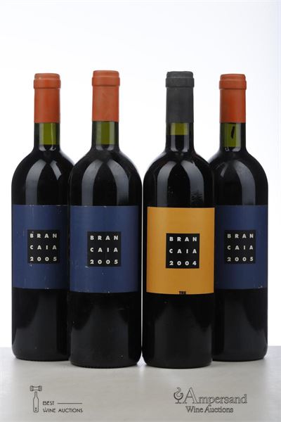 ROSSO TOSCANA TRE 1*2004 IL BLU 3*2005   - Brancaia - 4 Bottles
