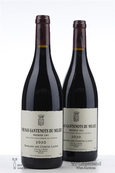VOLNAY SANTENOTS DU MILIEU 2020 - Comtes Lafon - 2 Bottles