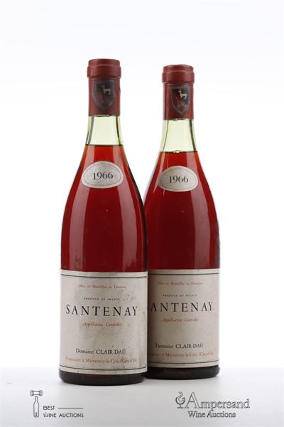 SANTENAY 1966 - Clair Dau - 2 Bottles