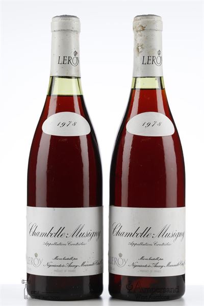 CHAMBOLLE MUSIGNY 1978 - Leroy Negociant - 2 Bottles