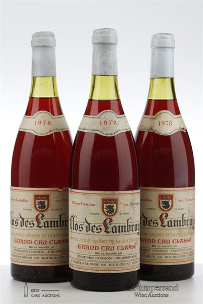 CLOS DES LAMBRAYS 1978 - Domaine des Lambrays - 3 Bottles
