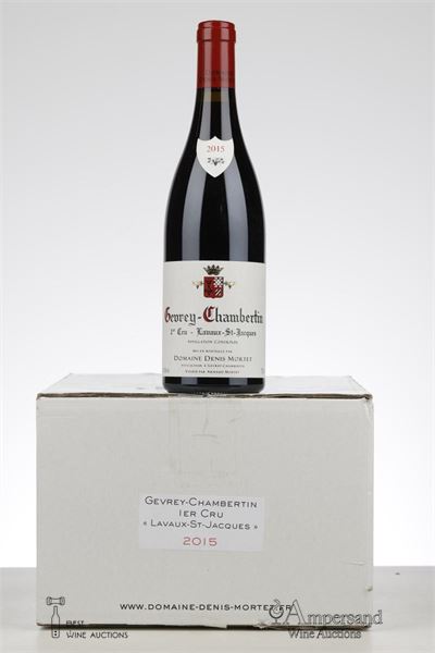 GEVREY CHAMBERTIN LAVAUX ST JACQUES 2015 - Denis Mortet - 6 Bottles - Oc 6