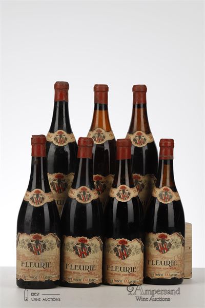 FLEURIE 1964 - Domaine du Haut Poncie - 7 Bottles
