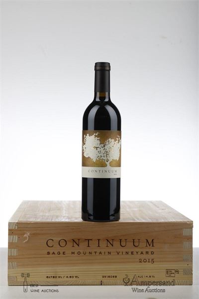 CONTINUUM SAGE MOUNTAIN VINEYARD 2015 - Tim Mondavi - 6 Bottles - Owc 6