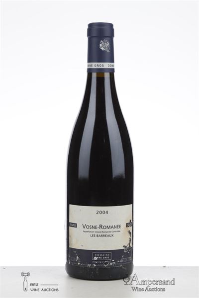 VOSNE ROMANEE LES BARREAUX 2004 - Anne Gros - 1 Bottle