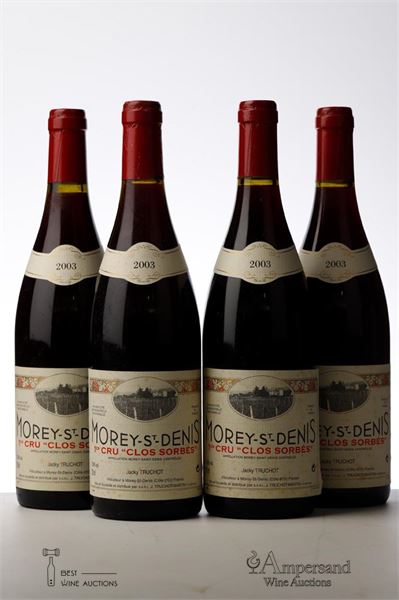 MOREY ST DENIS CLOS SORBES 2003 - Jacky Truchot - 4 Bottles