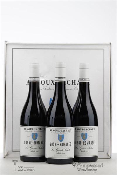 VOSNE ROMANEE LES GRANDS SUCHOTS 2018 - Arnoux Lachaux - 3 Bottles - Oc 3