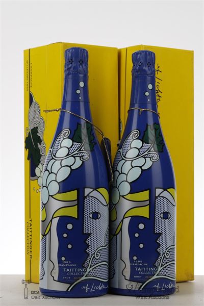 TAITTINGER COLLECTION LICHTENSTEIN 1985 - Taittinger - 2 Bottles - Oc 1
