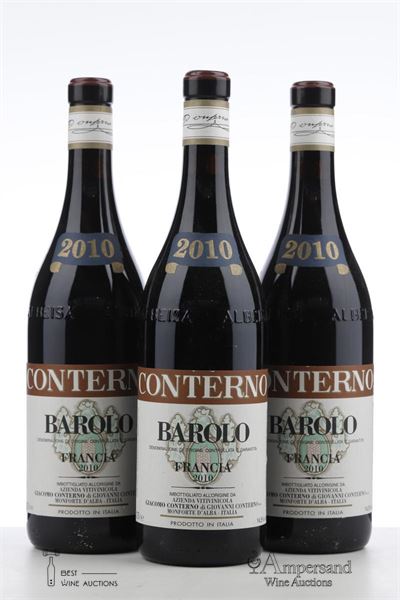 BAROLO FRANCIA 2010 - Giacomo Conterno - 3 Bottles