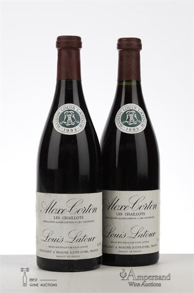 ALOXE CORTON LES CHAILLOTS 1993 - Louis Latour - 2 Bottles