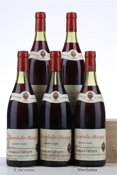 CHAMBOLLE MUSIGNY 1982 - Charles Vienot - 5 Bottles