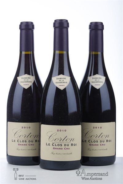 CORTON LE CLOS DU ROI 2010 - Domaine de la Vougeraie - 3 Bottles