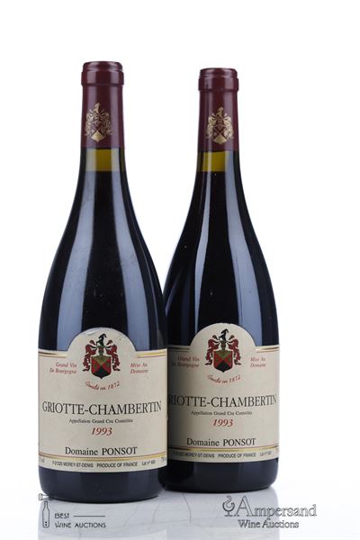 GRIOTTE CHAMBERTIN 1993 - Ponsot - 2 Bottles