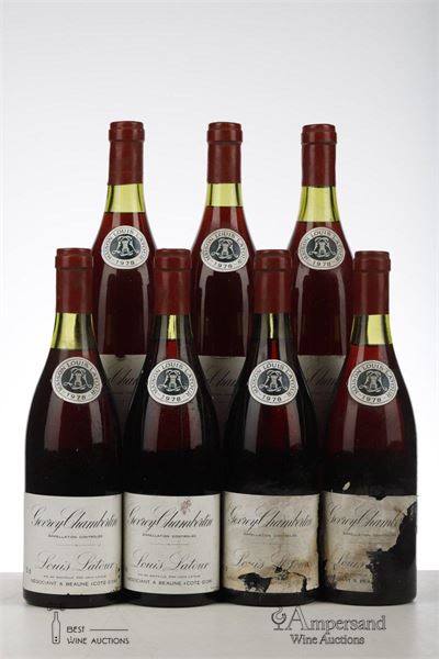 GEVREY CHAMBERTIN 1978 - Louis Latour - 7 Bottles