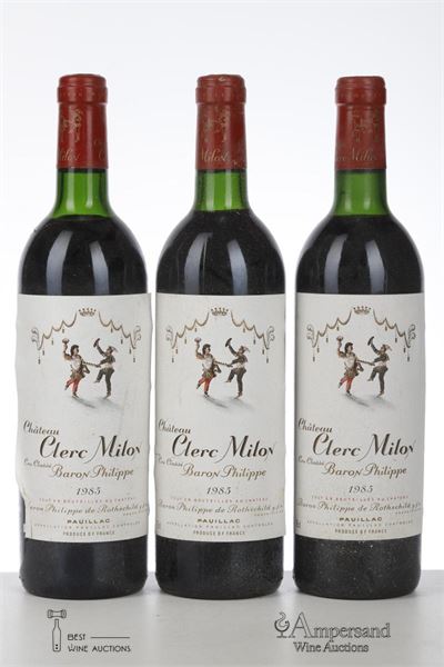CLERC MILON 1985 - Mc - 3 Bottles