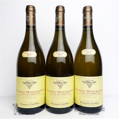 PULIGNY MONTRACHET LES COMBETTES 2015 - François Carillon - 3 Bottles