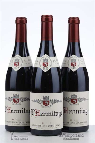 HERMITAGE ROUGE 2022 - Jean Louis Chave - 3 Bottles