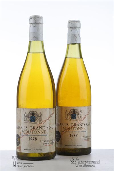 CHABLIS MOUTONNE 1978 - Long Depaquit - 2 Bottles