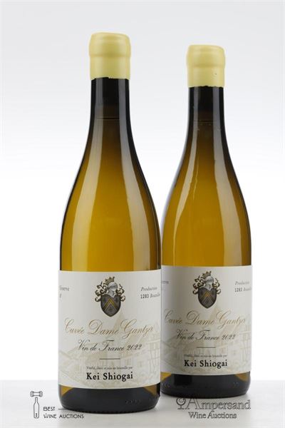 VIN DE FRANCE BLANC CUVEE DAME GANTZER 2022 - Kei Shiogai - 2 Bottles