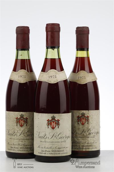 NUITS ST GEORGES 1975 - Jean Pierre Mugneret - 3 Bottles