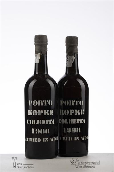 KOPKE COLHEITA PORT 1988 - Kopke - Bottled in 2000 - 2 Bottles