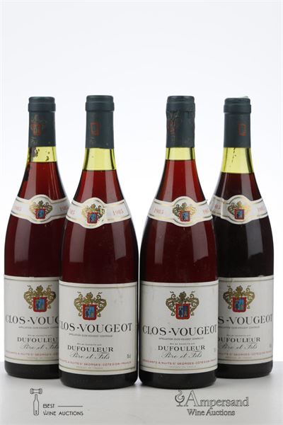 CLOS VOUGEOT 1985 - Dufouleur - 4 Bottles