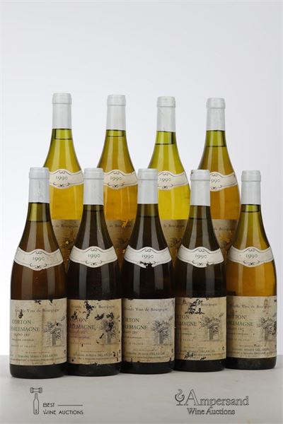 CORTON CHARLEMAGNE 1990 - Marius Delarche - 9 Bottles