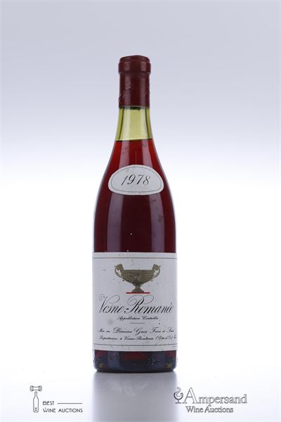 VOSNE ROMANEE 1978 - Gros F&S - 1 Bottle