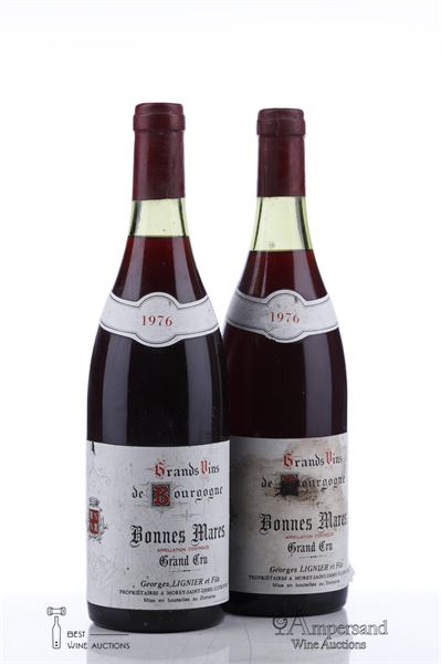 BONNES MARES 1976 - Georges Lignier - 2 Bottles